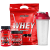 Kit Integralmedica Whey 907 g Refil + Creatina 300g + BCAA 90 Caps + Coqueteleira